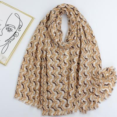 China Polyester Wholesale Style Summer Fashionable Scarf New In Polyester Scarves for sale