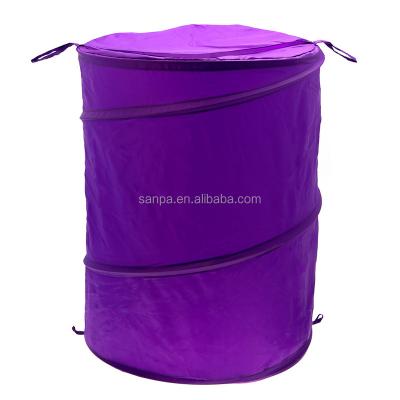 China Novelty Nonwoven Polyester Collapsible Collapsible Household Pop Up Clothes Laundry Basket Storage Bin for sale