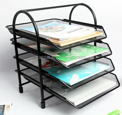 China Office Metal Mesh Desk Organizer Document File Eco - Friendly Store for sale