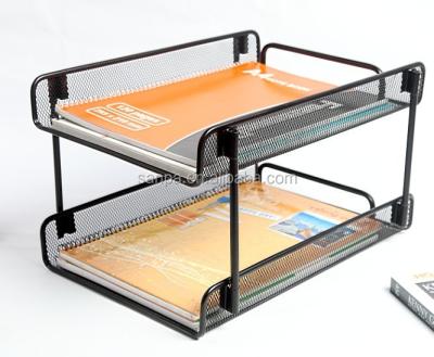 China Metal Mesh Office Paper Tray in metal - stackable for sale