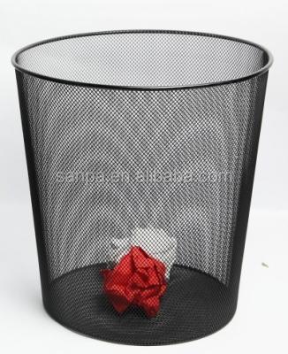 China Sustainable Metal Mesh Garbage Bin Garbage Bin Waste Basket For Home Office Supplier for sale