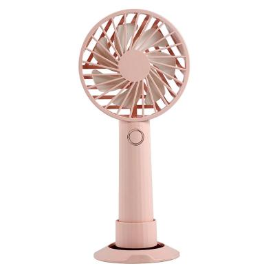 China Hotel Custom LOGO OEM USB Fan 1200mah Portable Rechargeable Battery Mini Handheld Fan for sale