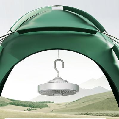 China 2022 New Camping Ceiling Fan Multifunctional Outdoor Rechargeable 2000mah Detachable Ceiling Fan Night Desk Light for sale