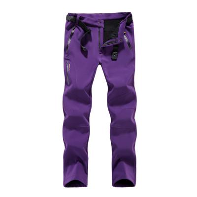 China QUICK DRY breathable purple outdoor pants waterproof increase pants woman mountain pants for sale