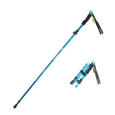 China EVA Ultralight Aluminum Foldable Carbon Walking Stick Hiking Poles Trekking Poles for sale