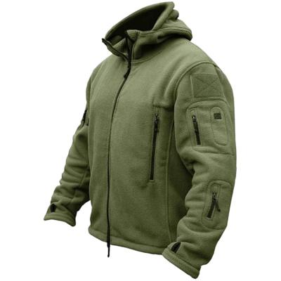 China Waterproof Warm Fleece Multi-pockets Hooded Coat Outdoor Men's Military Tactical Field Jacket for sale