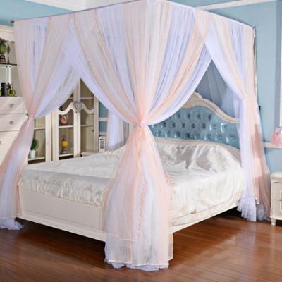 China Elegant Folded Mosquito Net for Single or Double Rooms Square Mosquito Nets for Bedroom Gorgeous Mosquito Nets for Bedroom for sale