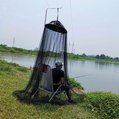 China Folded Sunshade And Insect Control With Mosquito Net For Fishing With Stainless Steel Bracket for sale