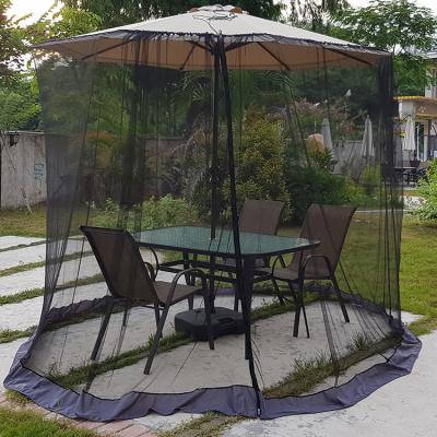 China Folded Outdoor 7.5, 9.11-Foot Umbrella Table Screen Mosquito Net for sale