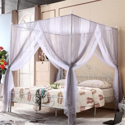 China Factory Supply 100% Polyester Double Color Mosquito Nets Mosquito Net Luxury Queen Folded for sale