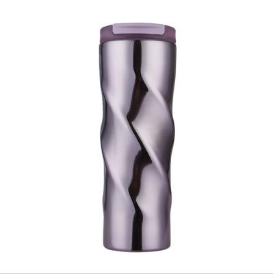 China 16 oz 500ml Vacuum Pipe Coffee Cup SS Tumblr Viable Custom Insulated Lean Tumbler For Car for sale