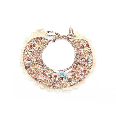 China Stocked popular small and fresh color pure pastoral cute collar pet neck circle for sale