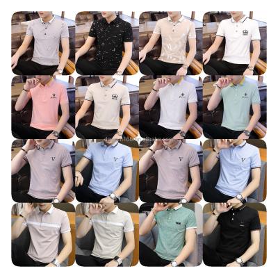 China Anti-wrinkle 2024 new high quality men's summer short sleeve embroidered men's T-shirt men's Polo shirt for sale