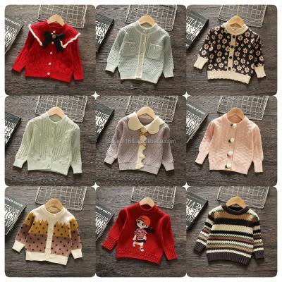 China Anti-Shrink Children's sweater plus fleece pullover cute baby boys and girls sweater cute round neck wholesale for sale