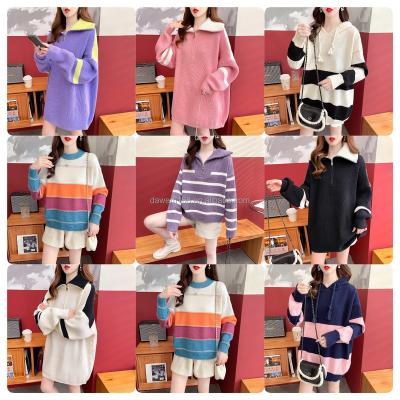 China Anti-pilling Factory wholesale the latest large women's pullover sweater best-selling sweater casual knit women's sweater for sale