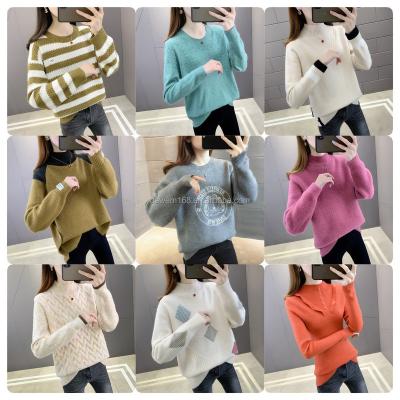 China Anti-pilling Factory wholesale women's sweater long sleeve knit sweater jumper Knit top fashion selling new women's clothing for sale