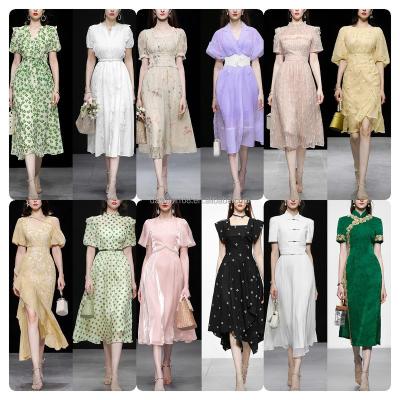 China Anti-Static 2024 summer hot selling high-end women's dress temperament women's dress party festival women's dress fashion fancy for sale