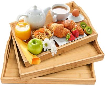 China Behind Doors/On Walls Bamboo Foldable Breakfast Tray, Bed Table, Serving Tray for sale