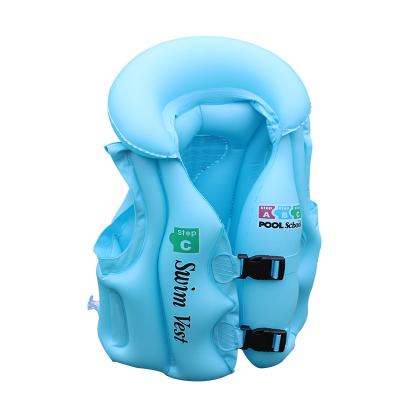 China Outdoor Fun Hot Sale Water Helmet Inflatable Buoyancy Life Vest With Safety Strap Adjustable Kids Swim Life Vest for sale