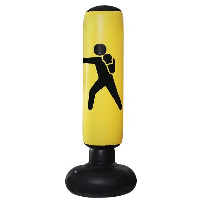 China Bodybiulding 63 Inch Inflatable Boxing Punch Bag Kickboxing Bag For Kids Adult Sandbag Free Standing Tumbler for sale