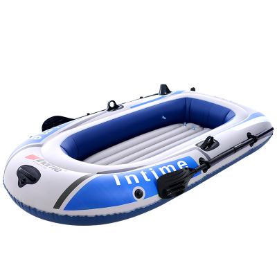 China New Water Sports 2 Person Kayak Rescue Fishing Series Inflatable Raft Boat Kayak Inflatable Boat With Aluminum Oars for sale