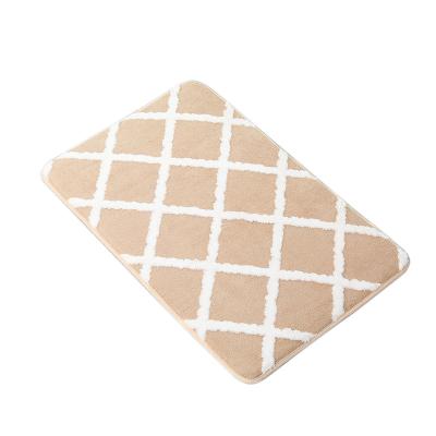 China Jacquard Washable Luxury Luminous Pattern Machine Washable Thick Soft Thick Soft Floor Door Mat for sale