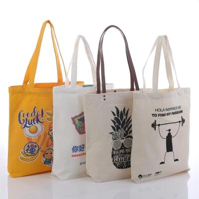 China Eco - Friendly Full Color Printed Custom Promotional Retailer Calico Organic Cotton Canvas Bag for sale