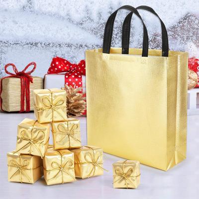 China Reusable Nonwoven Present Grocery Tote Bag With Handles Eco-Friendly Custom Gift Party Wedding Feast Nonwoven for sale