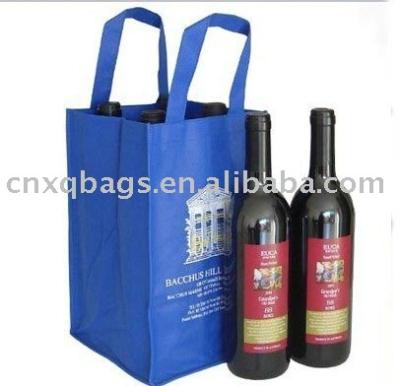 China High Quality Environmentally Friendly Goods Promotional Reusable Reusable Printed Alcohol For Liquor Price Wine Non Woven Bag for sale