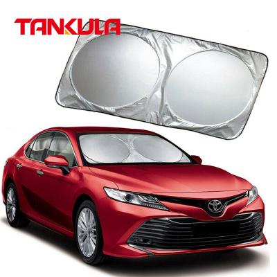 China Factory Price Durable Auto Universal Retractable Car Sunshades Waterproof Protector Car Windshield Sunshade Cover for sale