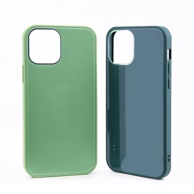 China Tempered Glass Shockproof Colorful Mobile Cover Sublimation Cell Phone Protective Case For iPhone 12 12ro for sale