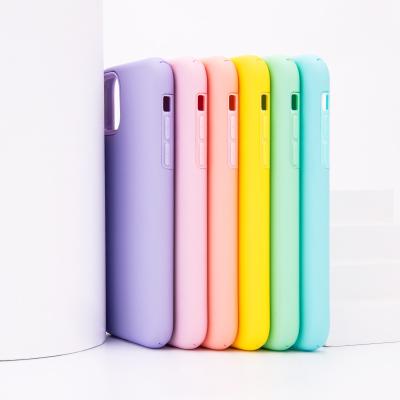 China Luxury Macaron Color Sublimation Shockproof Custom Hard PC Cover Phone Case For iphone X xs xr for sale