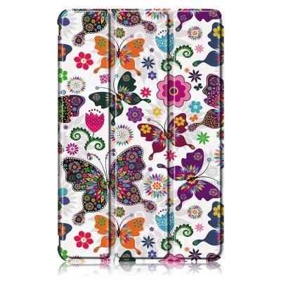 China Customizable High Quality NET-CASE Flip Case For Samsung Galaxy Tab S7 Plus 12.4 Inch SM-T970/T975/T736 Triple Color Painting Tablet Shell for sale