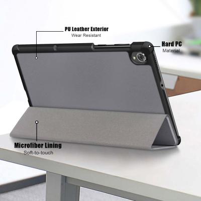 China Perfect Protective Triple Smart Slim Light Shockproof Rugged Tablet Case Leather Envelope Cover For Lenovo Tab M8 TB-8705F/TB-8705N/TB-8 for sale