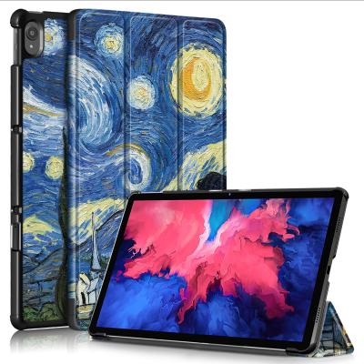 China Smart Stand Case 11 inch slim smart case for lenovo tab P11 TB-J606F 2020 11 inch Tri-Fold Flip Tablet Covers for sale