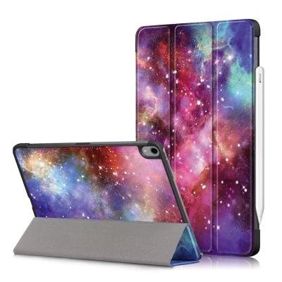 China Smart Stand Case 10.9 Inch Tablet Case Thickened Four Corners And Fall Anti PC Plastic PU Leather For Ipad Air 4 Triple Case 2020 for sale