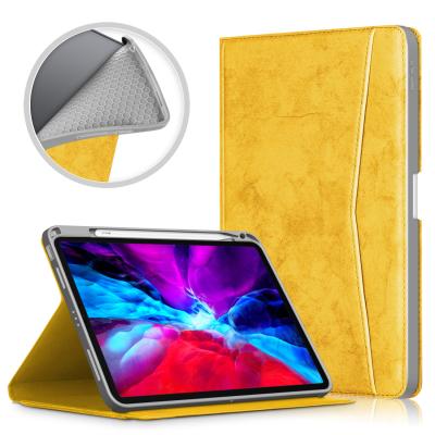 China Ultra Thin Tpu Case PU Silicone Slim Leather Tablet Case With Pencil Slot Cover For iPad Air 4 10.9 2020 for sale