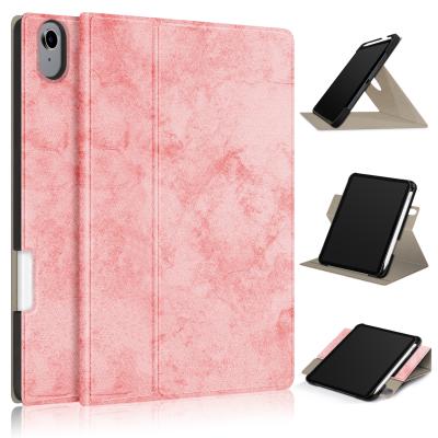 China Wholesale High Quality PU Leather Smart Flip NET-CASE With Sleep Function Rotating Voltage Tablet Case For Ipad Mini 6 for sale