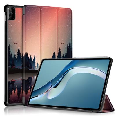 China Wholesale NET-CASE Pro 12.6 inch Huawei Matepad Perfect Protective Factory Color Printing Stand Tablet Cover Slim Light Triple Case for sale