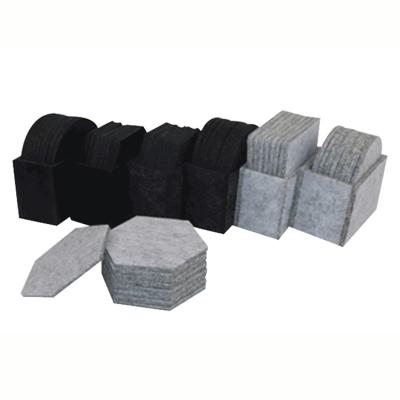 China Durable Felt Absorbent Coaster Place Mat Box Set Coaster Thickened Nonwoven Insulation Pad for sale