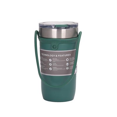 China PORTABLE Car Portable Cup Insulation Vacuum Cup Coffee Rope Stainless Steel Outdoor Portable Cup for sale