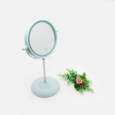 China Fashion Style Convenient Desk Led Mirror With Light For Beauty for sale