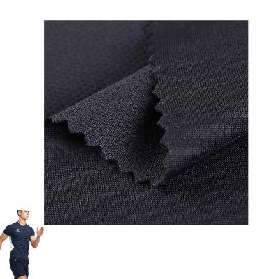 China Manufactured 100% polyester moisture wicking absorbing dry fit double pique cool max mesh fabric Sportswear Fabric for sale