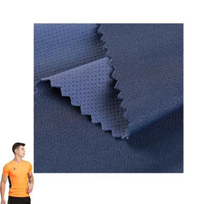 China Manufactured Knit 100% Polyester Coolness Honeycomb Mesh Fabric for Sportswear Football T-shirt Activewear for sale