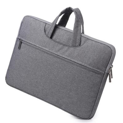 China Polyester + Fleece Striping Hot Selling High Quality Women Laptop Bag Leather Sleeve Bag for sale