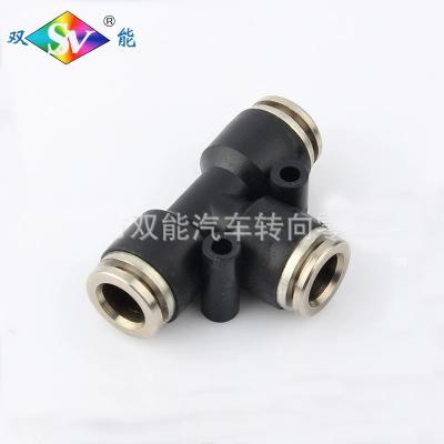 China One Touch Three Way Pneumatic Tube Fitting Connector Shops High Quality Pneumatic Quick Fittings Air Hose Fittings for sale