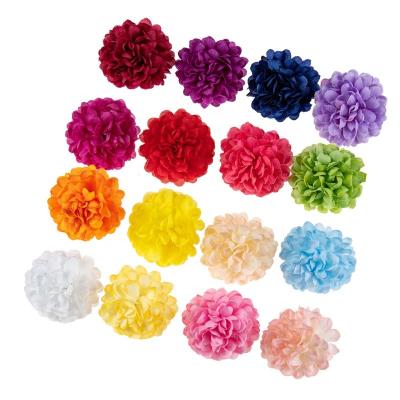 China Wedding Natural Home Decor Artificial Flower Wholesale Touch Chrysanthemum Flower Heads Silk Flower for sale