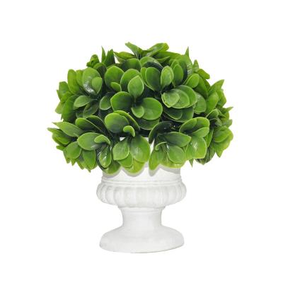 China High Quality Outdoor/Indoor Bonsai Grass Decoration Mini Bonsai Small Artificial Topiary Potted Plastic Plant For Indoor Decor for sale