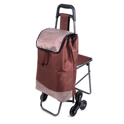 China Collapsible Folding Three Wheel Trolley Folding Hand Shopping Cart Made In China for sale