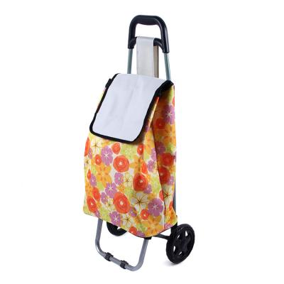 China Hot Sale Folding Pooyo 600D Trolley Shopping Bag Vegetable B2D-09 for sale